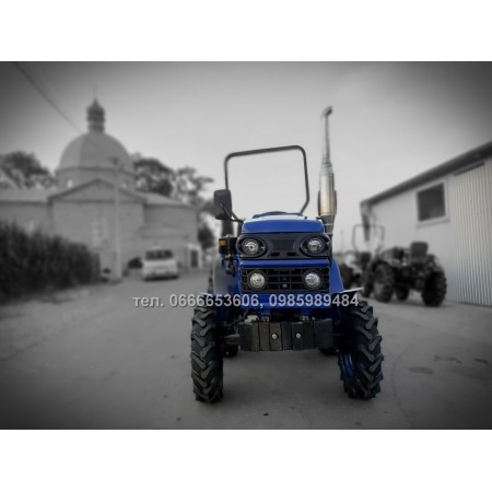 Мототрактор БУЛАТ Т-185 МАСТЕР 3Т із трьохточоковою навісною системою та двохкорпусним плугом + противаги, дуга безпеки, максимальний комплект